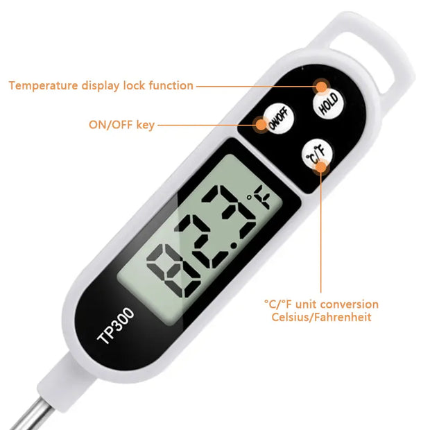 1pc Digital Food Thermometer for Accurate Meat and BBQ Cooking