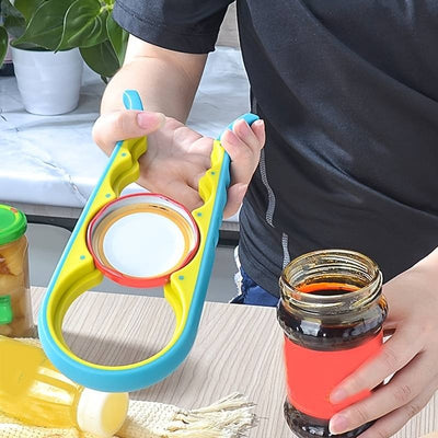4-In-1 Jar Opener  Easy-to-Use for Weak Hands & Kids